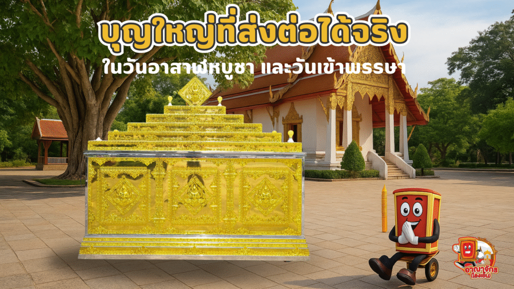 ทำบุญใหญ่วันอาสาฬหบูชาและเข้าพรรษา